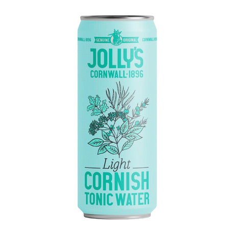 Jolly's Cornish Tonic Water Light Cans 200ml (Pack of 24) - HN946  Jolly's   