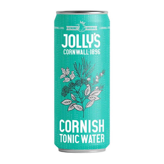 Jolly's Cornish Tonic Water Cans 200ml (Pack of 24) - HN947  Jolly's   