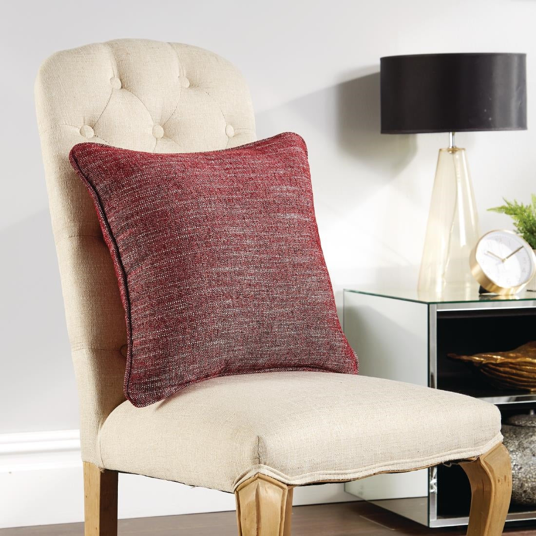 Mitre Polaris Throw Cushion Garnet 43 x43cm - HP005  Mitre Comfort   