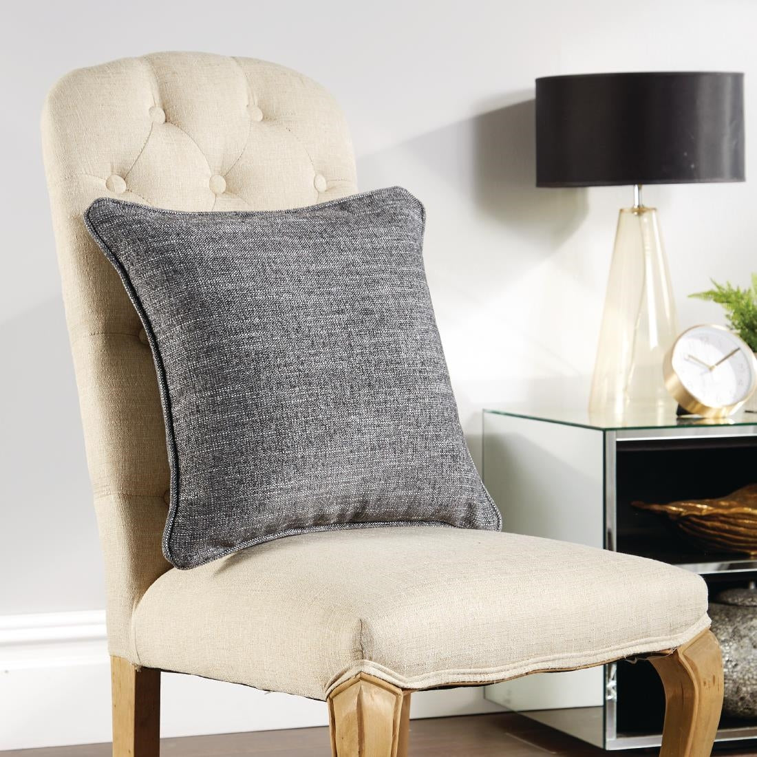 Mitre Polaris Throw Cushion Coal 43 x43cm - HP010  Mitre Comfort   