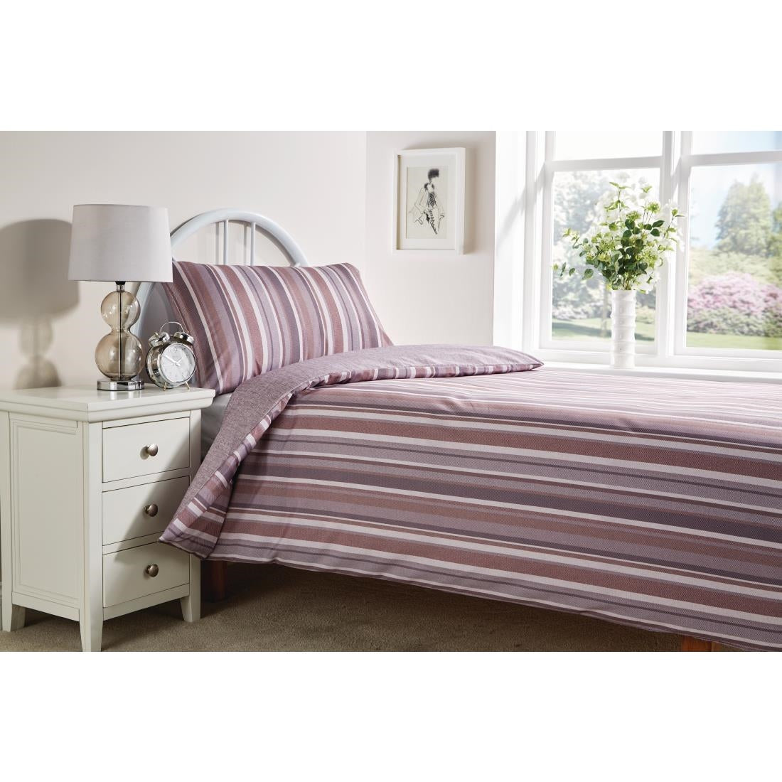 Mitre Essentials Fiorella Duvet Cover Cream Single - HP038  Mitre Essentials   