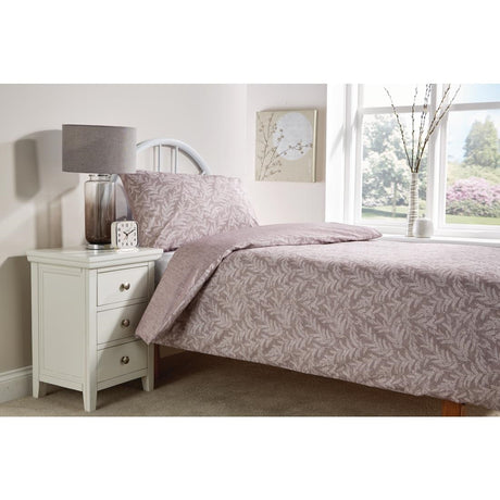 Mitre Essentials Fiorella Duvet Cover Aubergine Single - HP039  Mitre Essentials   