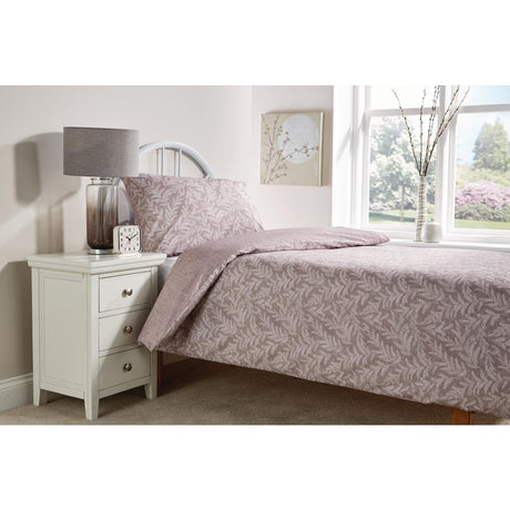 Mitre Essentials Fiorella Duvet Cover Taupe Single - HP042  Mitre Essentials   