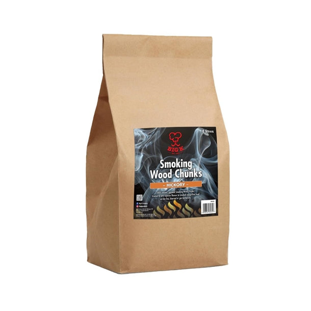 Big K Smoking Wood Chips Hickory Chunks 8Ltr - HP290  Big K   