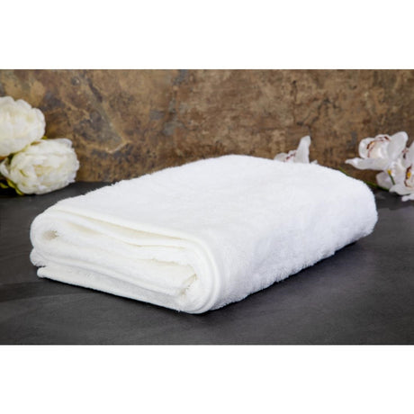 EcoKnit Bath Towel White, 650gsm - HP389  Non Branded   