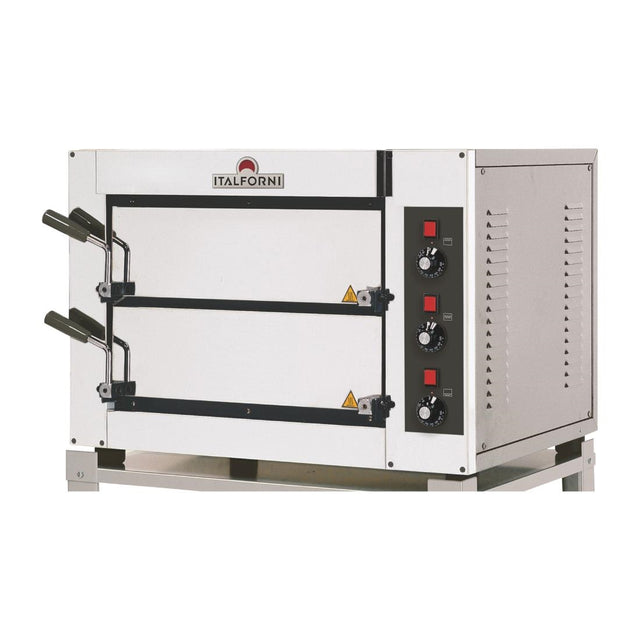 Italforni Fast 50 Compact Twin Deck Electric Pizza Oven - HP649  Italforni   