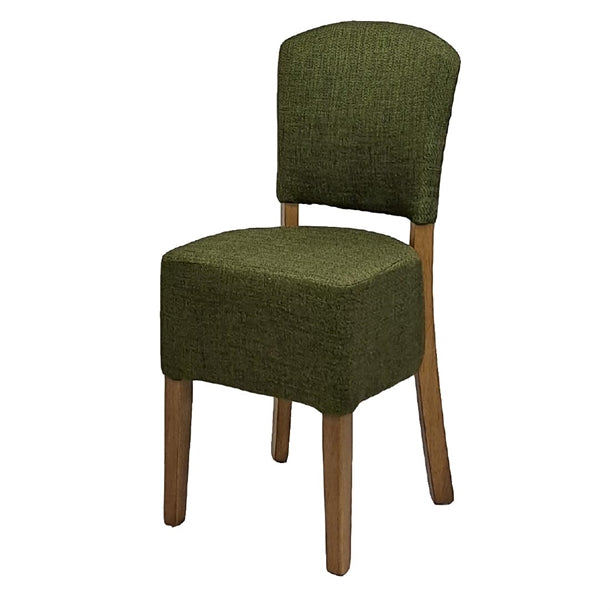 Hanoi Dining Chair In Weathered Oak with Shetland Forest Seatpad (Pack of 2) - HP764 All Chairs Everyday   