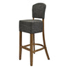 Hanoi Bar Chair in Weathered Oak with Shetland Smoke Seatpad - HP786 All Stools Everyday   
