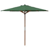 Rowlinson Willington Wooden Parasol Green 2.7m - HP884  Rowlinson   
