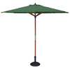 Rowlinson Willington Wooden Parasol Green 2.7m with Base 15kg - HP886  Rowlinson   