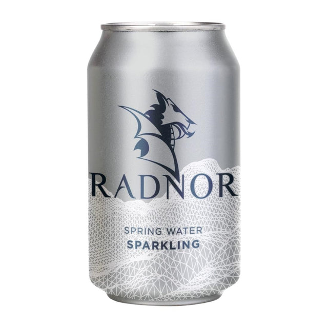 Radnor Sparkling Spring Water Cans 330ml (Pack of 24) - HP973  Radnor Hills   