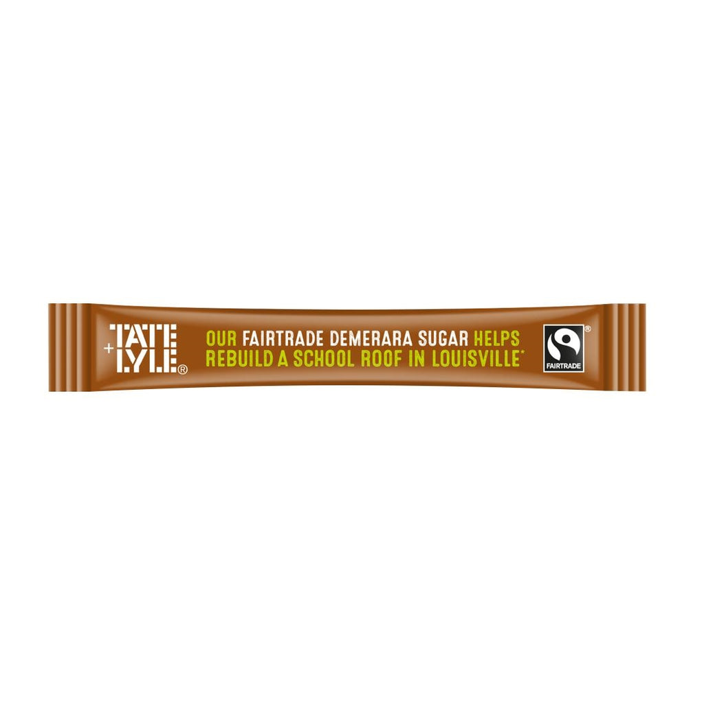 Tate & Lyle Fairtrade Demerara Sugar Sticks (Pack of 1000) - HP978  Tate & Lyle   