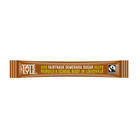 Tate & Lyle Fairtrade Demerara Sugar Sticks (Pack of 1000) - HP978  Tate & Lyle   