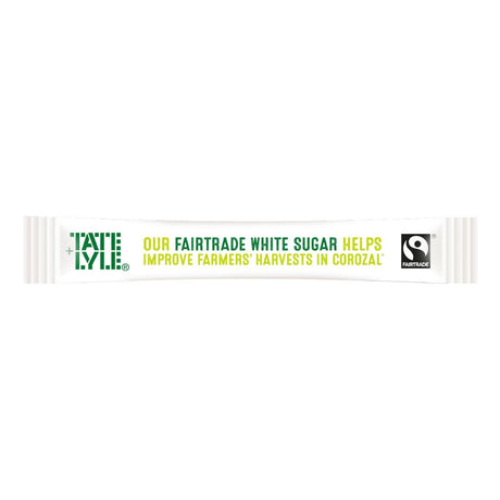Tate & Lyle Fairtrade White Sugar Sticks (Pack of 1000) - HP979  Tate & Lyle   