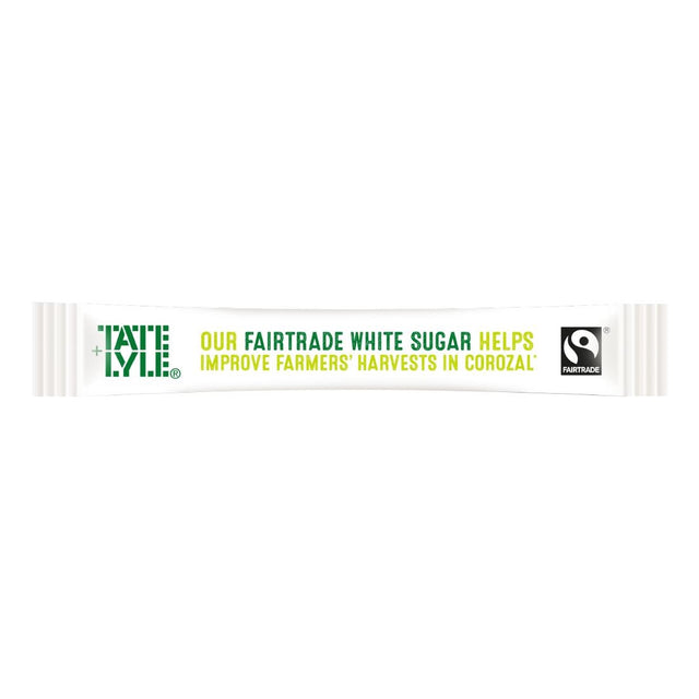Tate & Lyle Fairtrade White Sugar Sticks (Pack of 1000) - HP979  Tate & Lyle   