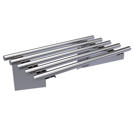 Hallco Stainless Steel Wall Shelf Piped | HPS0600 Stainless Steel Wall Tables Hallco