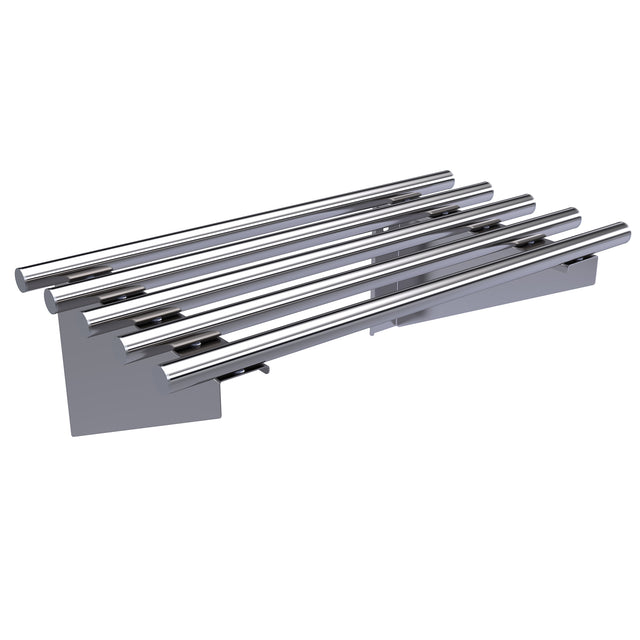 Hallco Stainless Steel Wall Shelf Piped | HPS0600 Stainless Steel Wall Tables Hallco