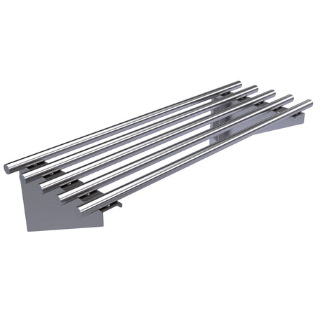 Hallco Stainless Steel Wall Shelf Piped | HPS0900 Stainless Steel Wall Tables Hallco