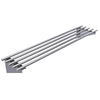 Hallco Stainless Steel Wall Shelf Piped | HPS1500 Stainless Steel Wall Tables Hallco