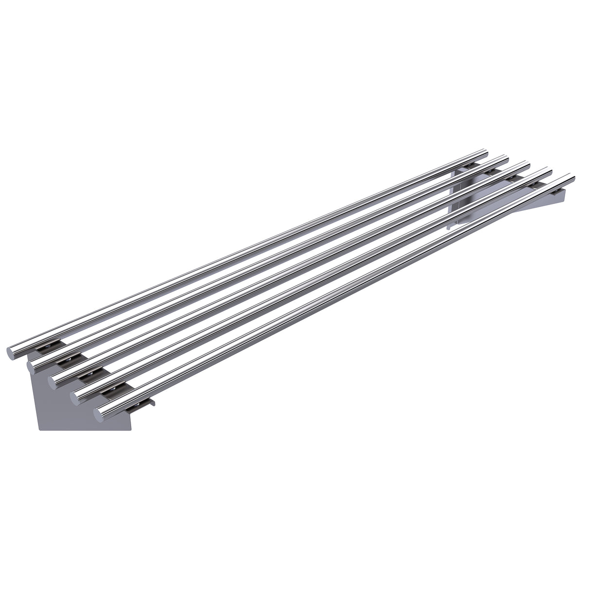 Hallco Stainless Steel Wall Shelf Piped | HPS1500 Stainless Steel Wall Tables Hallco