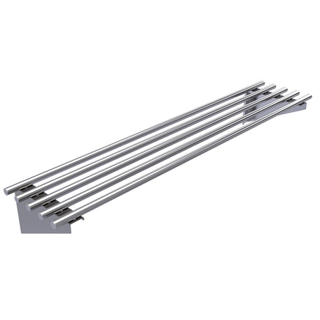 Hallco Stainless Steel Wall Shelf Piped | HPS1500 Stainless Steel Wall Tables Hallco