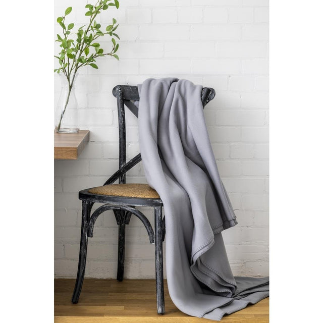 Mitre Essentials Polar Blankets Grey Double - HR005  Mitre Essentials   