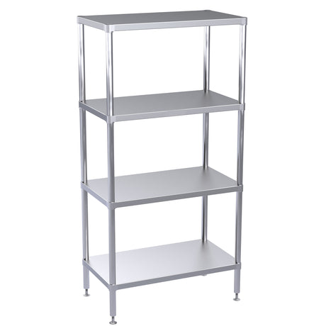 Hallco Shelving/Racking 4 Tier | HR0900 Chrome Wire Shelving and Racking Hallco