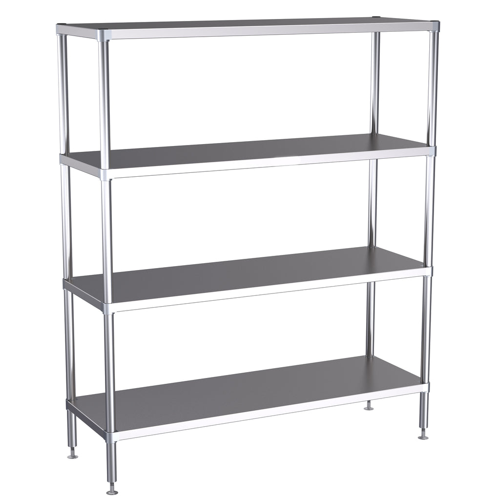 Hallco Shelving/Racking 4 Tier | HR1500 Chrome Wire Shelving and Racking Hallco