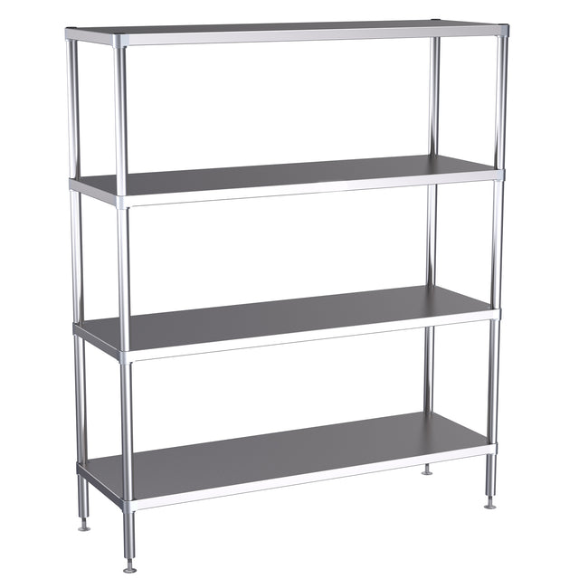 Hallco Shelving/Racking 4 Tier | HR1500 Chrome Wire Shelving and Racking Hallco