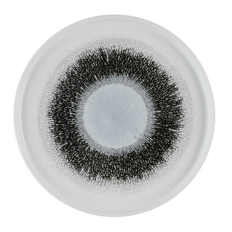 Churchill Studio Prints Fusion Black Walled Plates 260mm (Pack of 6) - HR305 Plates Churchill Super Vitrified