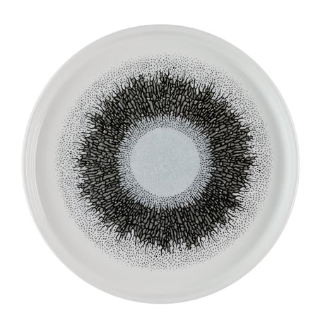 Churchill Studio Prints Fusion Black Walled Plates 210mm (Pack of 6) - HR306 Plates Churchill Super Vitrified
