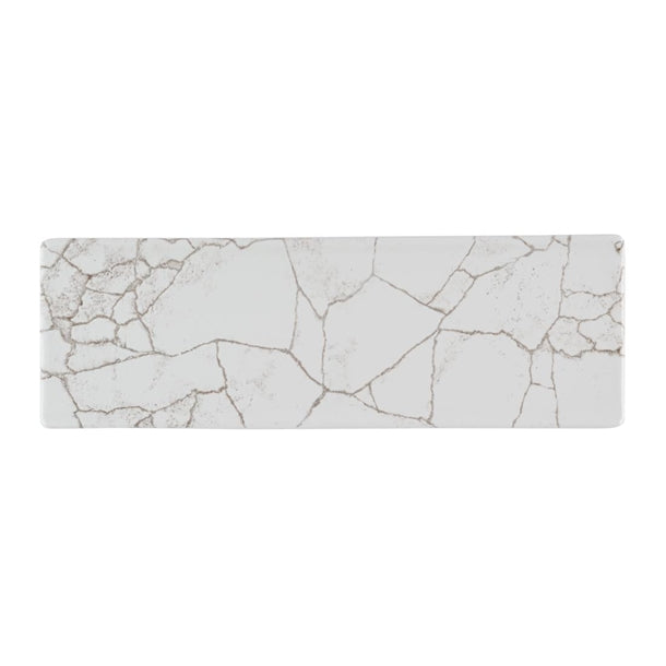 Churchill Studio Prints Kintsugi Agate Grey Oblong Plates 330x110mm (Pack of 6) - HR307 Plates Churchill Super Vitrified