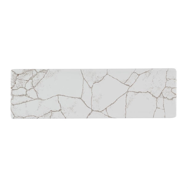 Churchill Studio Prints Kintsugi Agate Grey Oblong Plates 300x90mm (Pack of 6) - HR308 Plates Churchill Super Vitrified