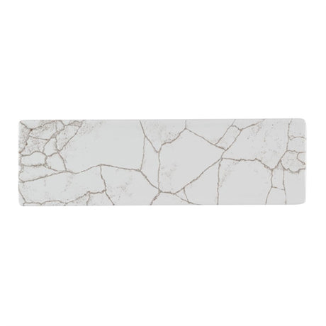 Churchill Studio Prints Kintsugi Agate Grey Oblong Plates 300x90mm (Pack of 6) - HR308 Plates Churchill Super Vitrified