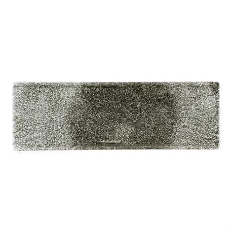 Churchill Raku Quartz Black Oblong Plates 330 x 110mm (Pack of 6) - HR310 Plates Churchill Super Vitrified