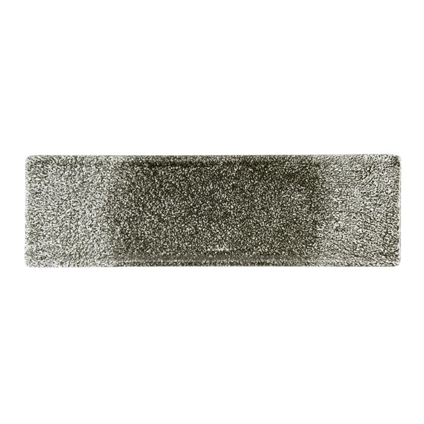 Churchill Raku Quartz Black Oblong Plates 300 x 90mm (Pack of 6) - HR311 Plates Churchill Super Vitrified