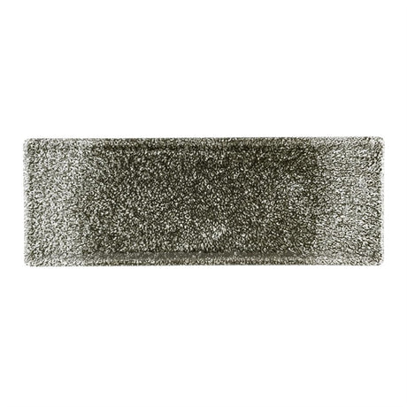 Churchill Raku Quartz Black Oblong Plates 250 x 90mm (Pack of 6) - HR312 Plates Churchill Super Vitrified