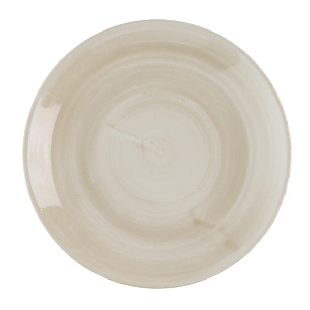 Churchill Stonecast Canvas Natural Evolve Coupe Plates 165mm (Pack of 12) - HR351 Plates Churchill Super Vitrified