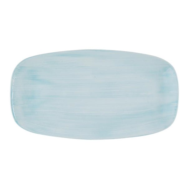Churchill Stonecast Canvas Breeze Chef's Oblong Plates 350x187mm (Pack of 6) - HR374 Plates Churchill Super Vitrified