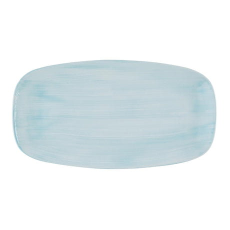 Churchill Stonecast Canvas Breeze Chef's Oblong Plates 350x187mm (Pack of 6) - HR374 Plates Churchill Super Vitrified