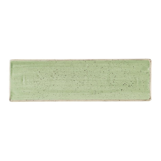 Churchill Stonecast Sage Green Oblong Plates 300 x 90mm (Pack of 6) - HR413 Plates Churchill Super Vitrified