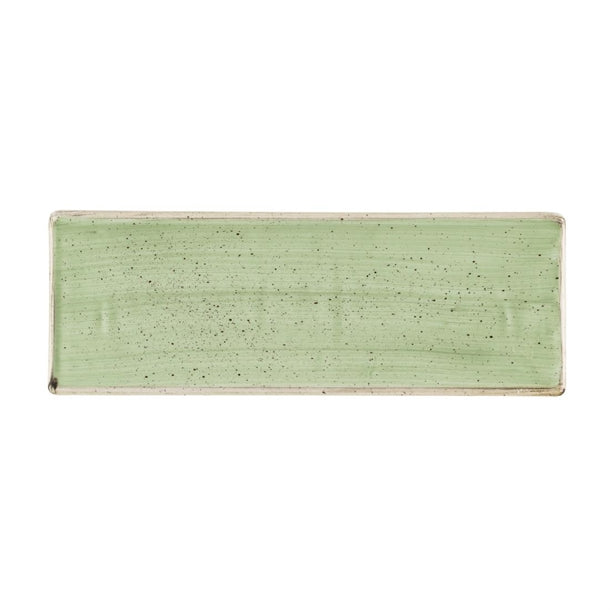 Churchill Stonecast Sage Green Oblong Plates 250 x 90mm (Pack of 6) - HR414 Plates Churchill Super Vitrified