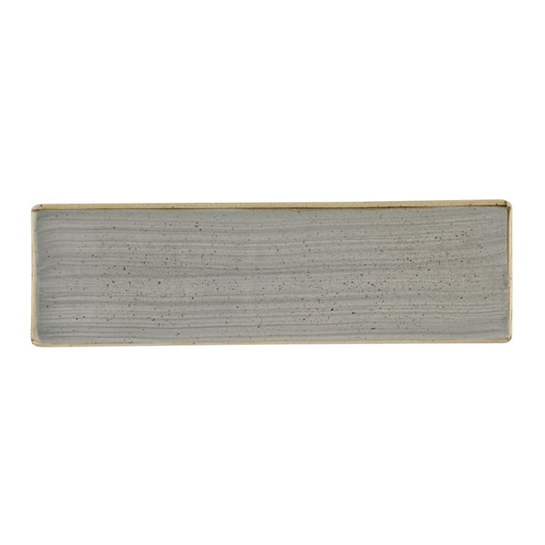 Churchill Stonecast Grey Oblong Plates 300 x 90mm (Pack of 6) - HR420 Plates Churchill Super Vitrified
