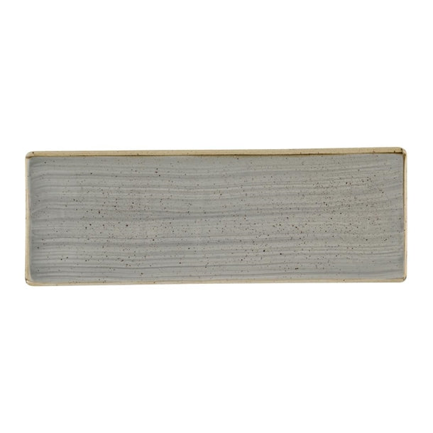 Churchill Stonecast Grey Oblong Plates 250 x 90mm (Pack of 6) - HR421 Plates Churchill Super Vitrified
