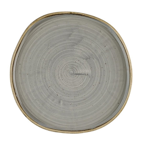 Churchill Stonecast Grey Organic Walled Plates 257mm (Pack of 6) - HR423 Plates Churchill Super Vitrified