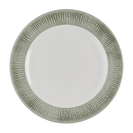 Churchill Bamboo Ceramic Spinwash Alpine Footed Plates 157mm (Pack of 12) - HR429 Plates Churchill Super Vitrified