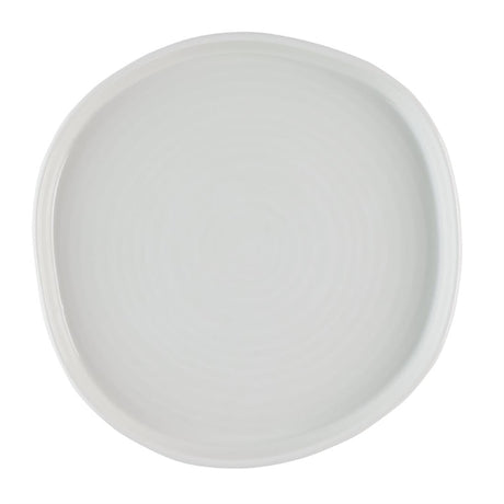 Churchill White Organic Walled Plates 206mm (Pack of 6) - HR440 Plates Churchill Super Vitrified