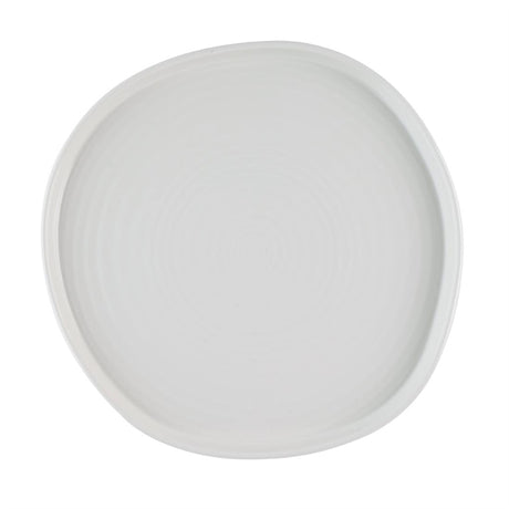 Churchill White Organic Walled Plates 257mm (Pack of 6) - HR441 Plates Churchill Super Vitrified