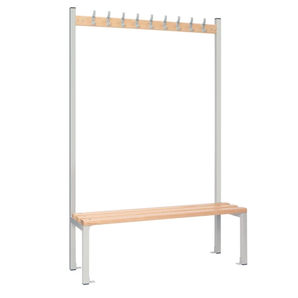Single-Sided Island Seating Grey 1200mm - HR556  Elite Lockers   