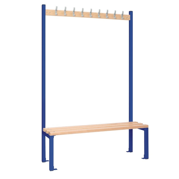Single-Sided Island Seating Blue 1200mm - HR557  Elite Lockers   